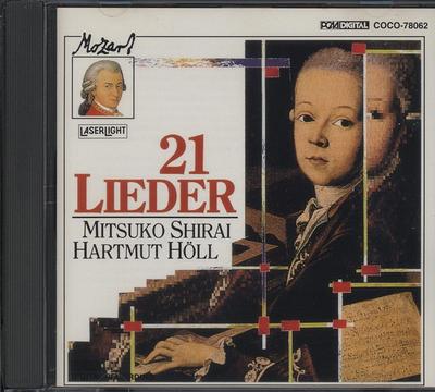 CD MITSUKO SHIRAI, MOZART; HÖLLE (HARTM - Mozart Liederbuch COCO78062 Japan Klassik Gebraucht
