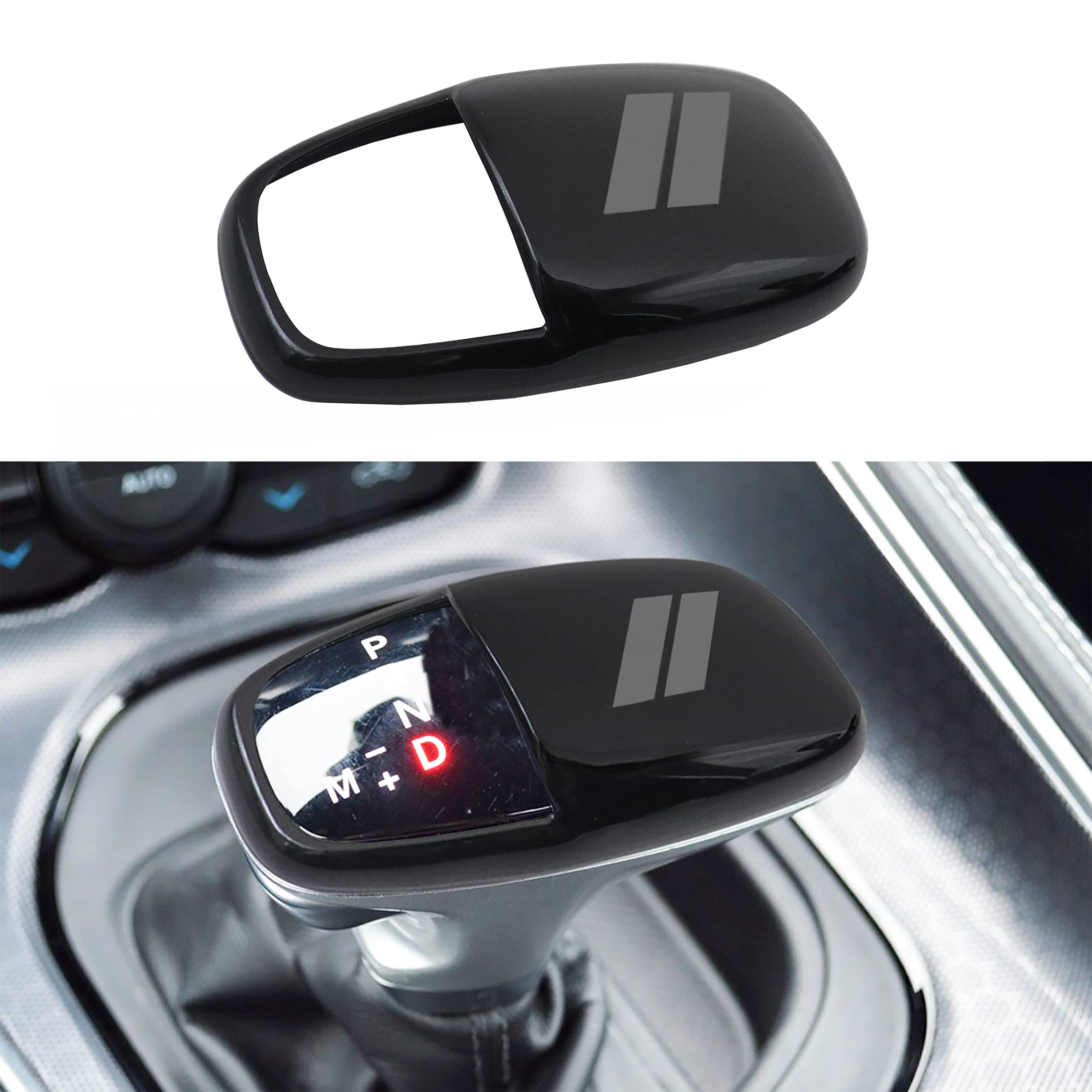 

Крышка головки ручки переключения передач SENSHINE для Dodge Charger Challenger Accessories 2024 Durango ABS Interior Shell Insert Decoration Protector Gear Shifter серый