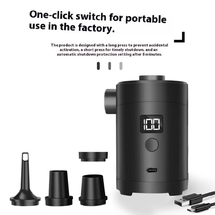 Lightweight Camping Air Compressor Compact Size Digital Power Display Rapid Inflation for Outdoor Adventure necessary