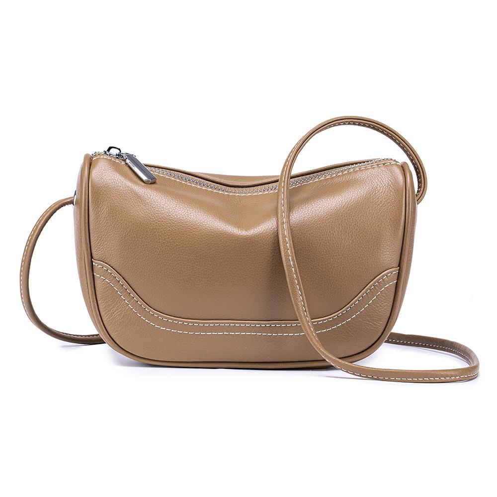 

Leather Chic Crescent Crossbody Bag for Women - Adjustable Shoulder Strap for On-the-Go Carry, Sling Purse for Daily Essentials