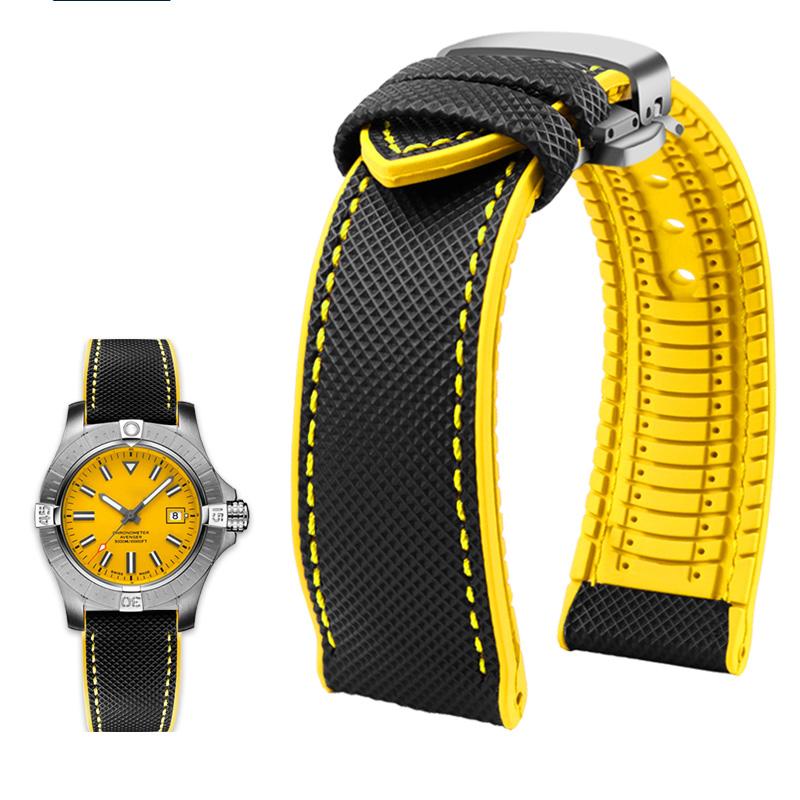 Klassisches 20 mm 21 mm 22 mm Canvas-Nylon für Seiko-Uhren. Gummiband, wasserdichtes Armband für Herren, für Tissot, Citizen, Mido, Uhrenzubehör