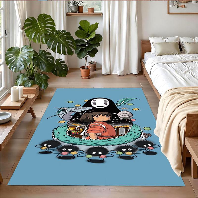 Crystal Velvet Rug Soft Non Slip Indoor Floor Mat Home DecorSpirited Away