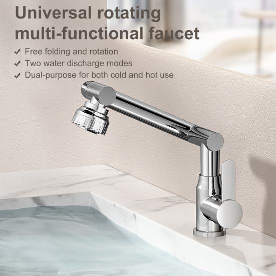 360-Degree Rotating Faucet Extender Leakproof Universal Fit Easy to Install Swivel Kitchen Faucet Aerator Sink Attachment