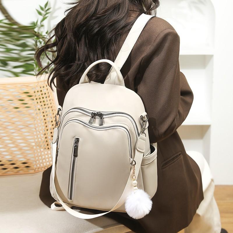 

Dual Shoulder Bag, High-end Appearance, Large Capacity, Women s Backpack, Trendy Travel Backpack бежевий