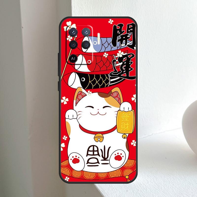 

Maneki Neko Lucky Money Cat For OPPO A96 A76 A16 A5 A6 Pro A15 A17 A57 A18 A38 A58 A78 A98 A54 A74 A94 A40 A60 A80 Case OPPO A6 Pro