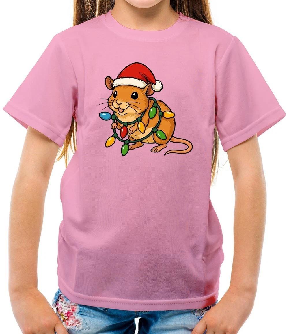 

Christmas T-Shirt For Kids Boys Girls T-Shirt Tees Top Gerbils Xmas Cute Love Animal Funny Animals 100