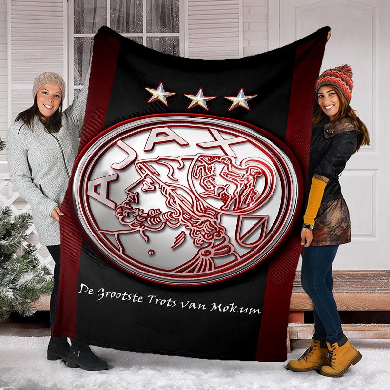 AFC Ajax printed throw blanket—soft,warm;versatile blanket for all seasons—perfect as &air-conditioning throw,nap blanket
