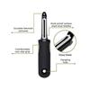 Potato Peeler - Vegetable Peeler - Non-slip Grip Black Handle - Sharp Stainless Steel Blades with Sa