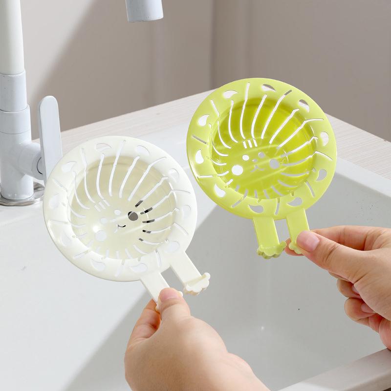 Kitchen Sink Filter Basket Leftover Food Residue Filter Sewage Blockage Prevention Anti Dirty Hand Adjustable Drain Basket