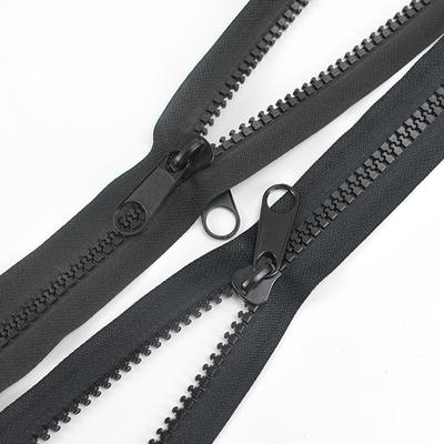 Cremalleras de Resina #10 de Extremo Abierto con Deslizador Simple o Doble Cara para Sacos de Dormir Tiendas de Campaña Equipaje Cremallera Larga Accesorios de Costura