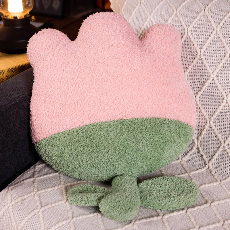 Tulip Flower Pillow Plush Toy Sunflower Doll Sofa Pillow Cushion Office Chair Cushion Waist Pad
