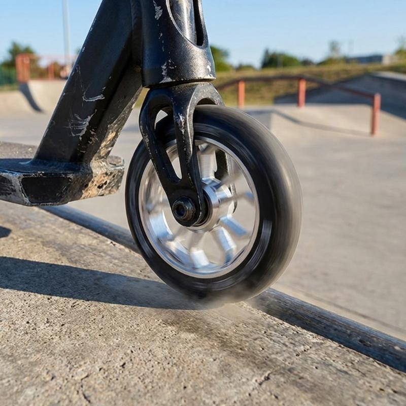 2-pack Ersättningshjul för Kickbike med Kullager Aluminiumlegeringar Kickbikehjul för Aggressiv Trickcykling