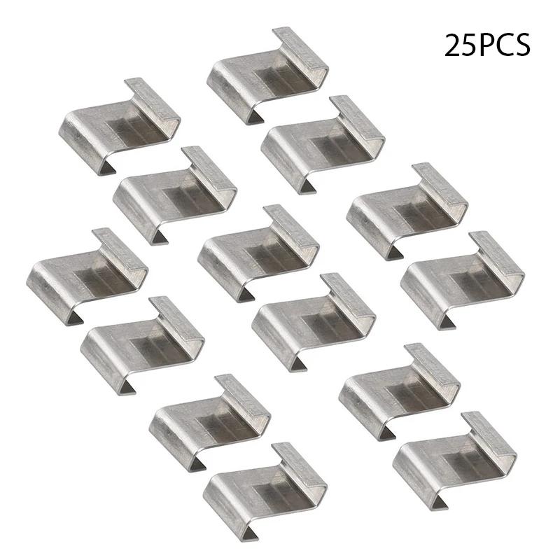 25/50pcs Greenhouse Glass Pane Clip W-type Wire Clips Z-type Glazing Buckles Twin-Hall Web Sheets Stainless Steel Durable Hooks