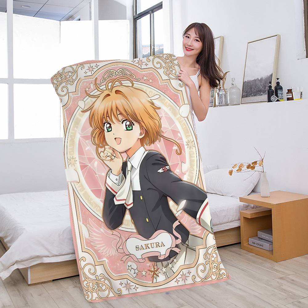 C-CardcaptorS S-Sakura Big Microfiber Beach Towels Quick Dry Towel Sand Beach Towels Pool Towel for Travel Swim Pool Yoga