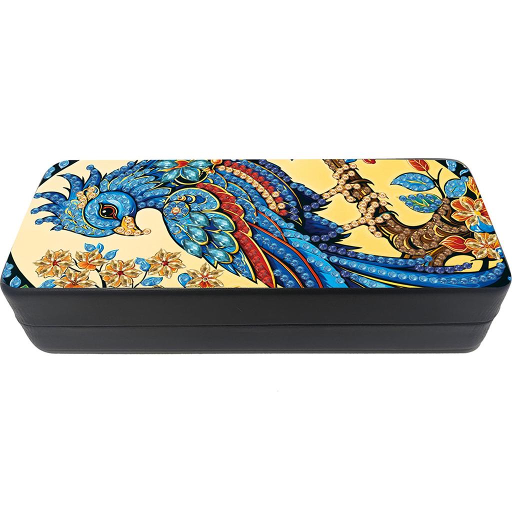 Sunflower Diamond Painting Eyeglasses Case Diamond Art Sunglasses Case Rhinestones Sunglasses Storage Box for Friends Gift