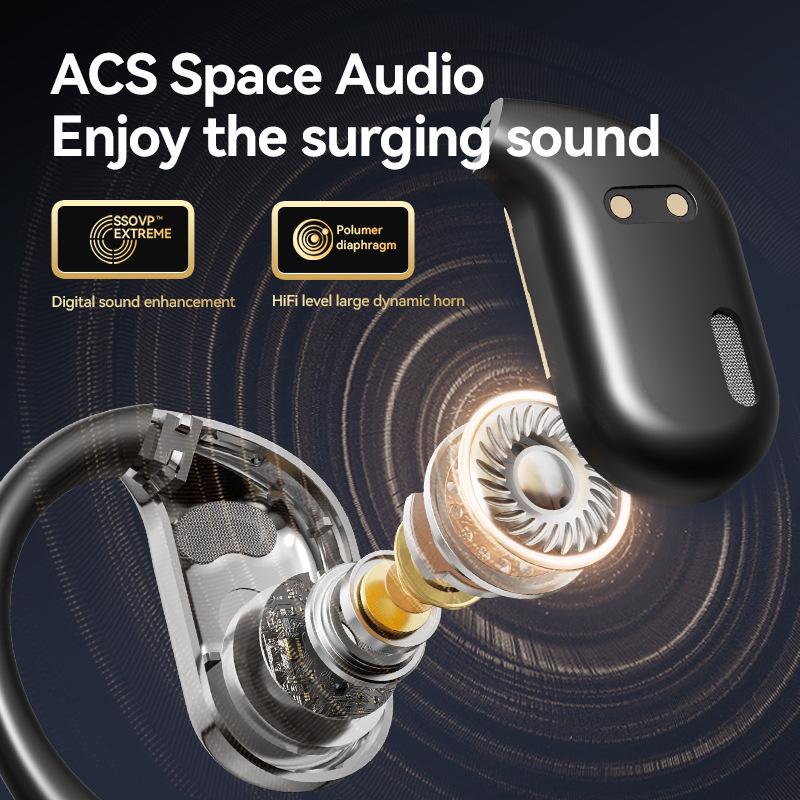 M75 Over-Ear Wireless Bluetooth Headphones: Long Battery Life, Low Latency, High Sound Quality