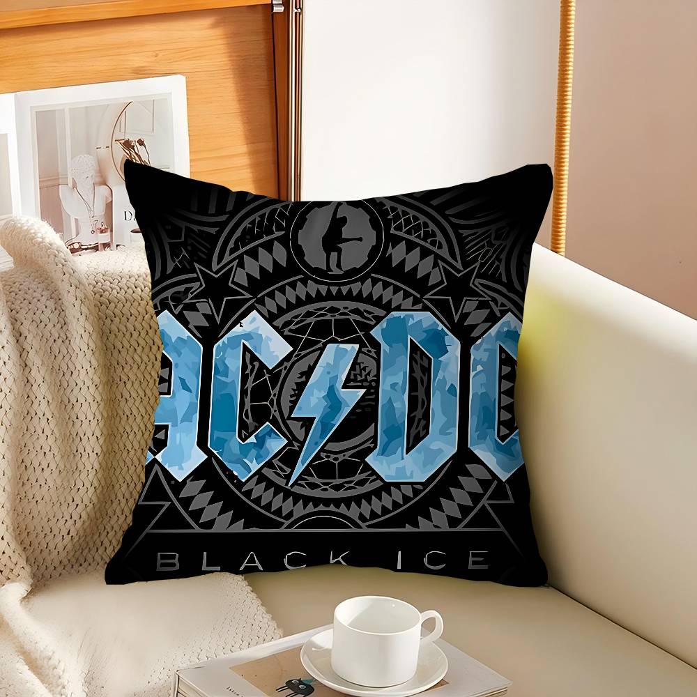 Music Art A-ACDC Pillow Gifts Home Office Furnishings Bedroom Sofa Car Cushion Cover Case 45x45cm
