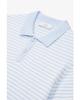 MAN ON THE BOON [M.Ottaviani] Striped Terry Polo Knit_Light Blue 4714113109