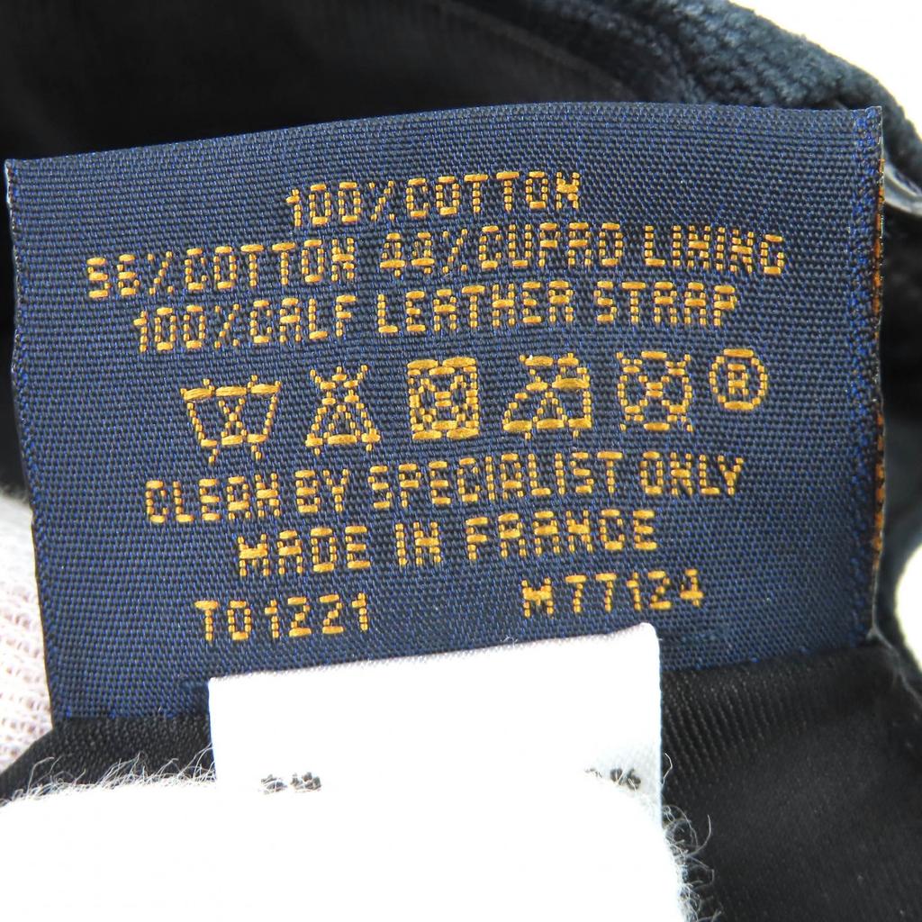 Very Good LOUIS VUITTON Cap Aerogram Baseball cap hat black cotton mens M M77124 Used