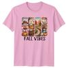 Fall Vibes Autumn Harvest Seasonal Graphic Unisexs TShirt Unisexs Tee