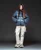 Thevinylhouse Hooded Duck Down Jacket Blue