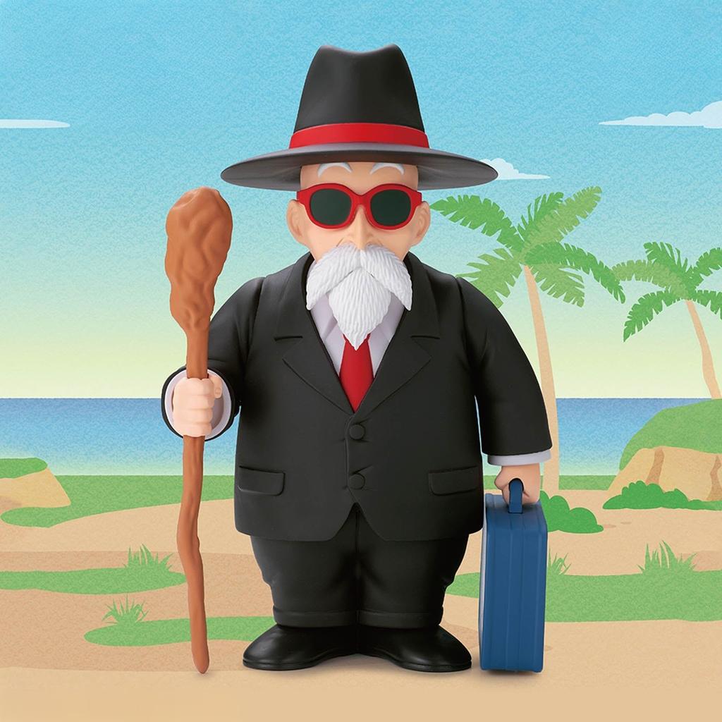 Dragon Ball Master Roshi 22cm Figure (Suit Style) Size Approx.