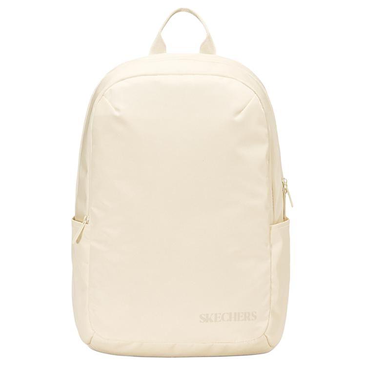 Skechers Lightweight Fashionable Practical Fabric Backpack Large Size Unisex Backpacks Light-Sand-Yellow L324U129-01LU Light Sand Yellow,Large