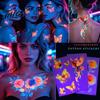 Talos 5 Sheets Butterfly Tattoo Stickers, Waterproof Temporary Flower Tattoos, Colorful Face Body Tattoos for Parties Night Club Music Festival