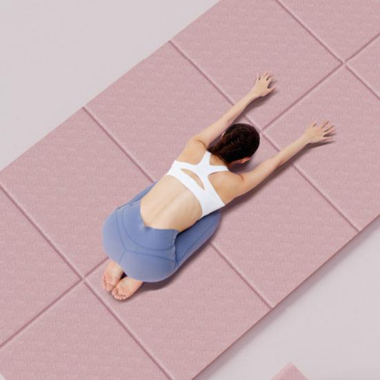 Tappetino Yoga Pieghevole Extra Portatile da Viaggio Spesso in TPE Tappetino da Letto Antiscivolo Uomini Donne Palestra di Casa Allenamento Pilates Esercizio Tappetino per Pavimento