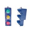 Small LED Traffic Light Keychain Pendant Realistic Signal Light Key Ornament Fashion Keyrings for Kids and Collectors