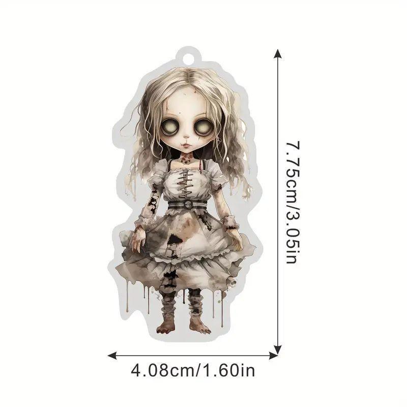 Charming Acrylic Gothic Figure Hanging Ornament For Vintage Halloween Accessories Car