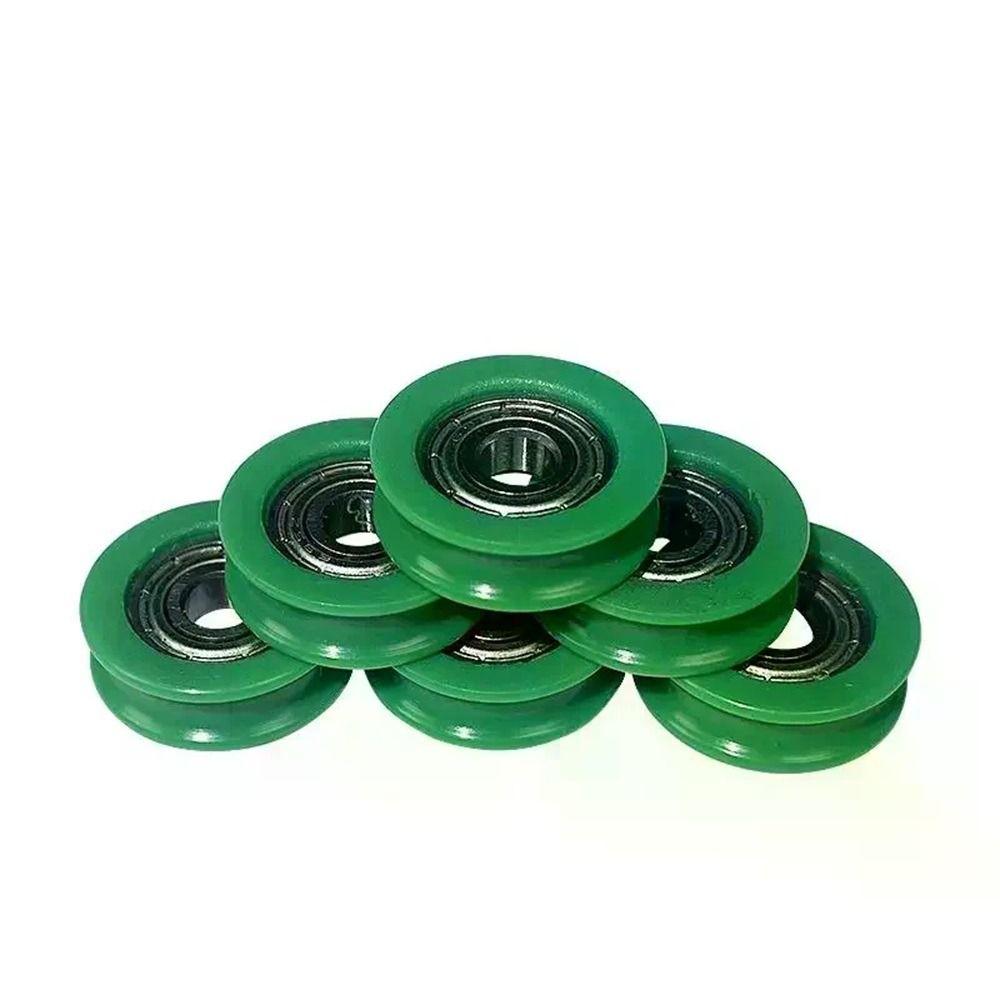 10Pcs Stainless Steel U-Groove Guide Pulley 5mm Guide Wheel  for Driving Machinery