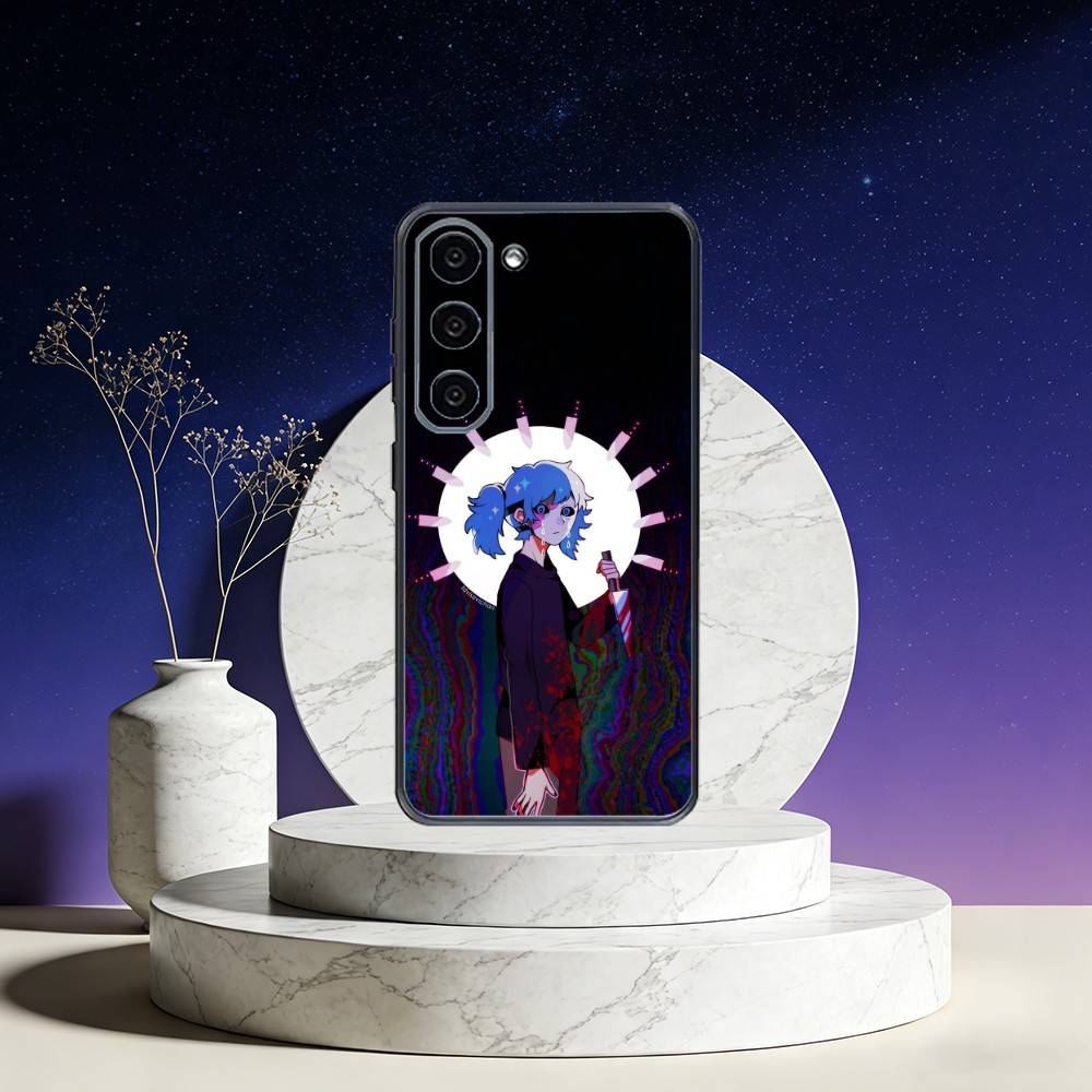 Game Sally Face Phone Case For Samsung Galaxy A73,A72,A71,A70,A53,A52,A51,Others Soft Black Cover