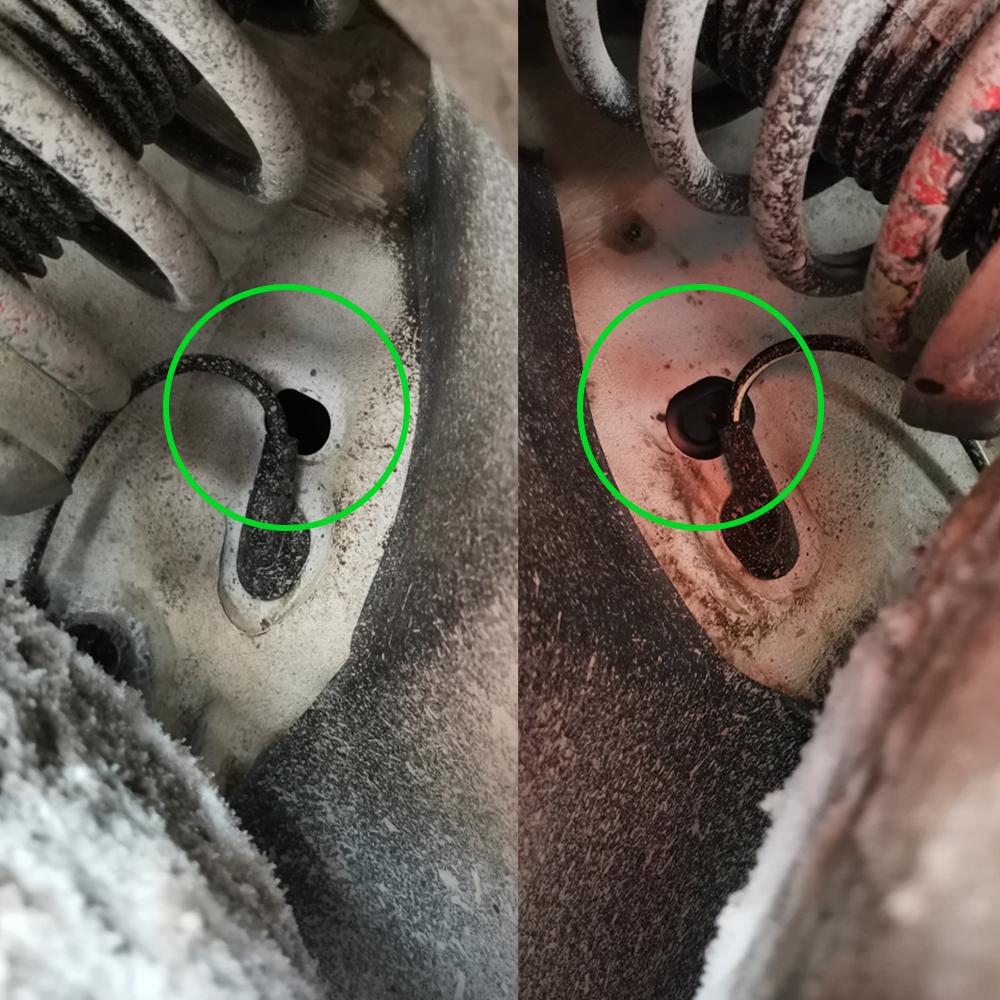 1X N90630001 Car Wheel Base Hole Cover Spout Plug Cover Grommet Clip 20x30mm For VW Tiguan 5N 2007 2008 2009 2010 2011 - 2016