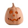 Hollow Pumpkin Ornament Halloween Jack O' Lantern Fall Decor Farmhouse Table Centerpiece for Home Festival Porch Mantel Room Decoration
