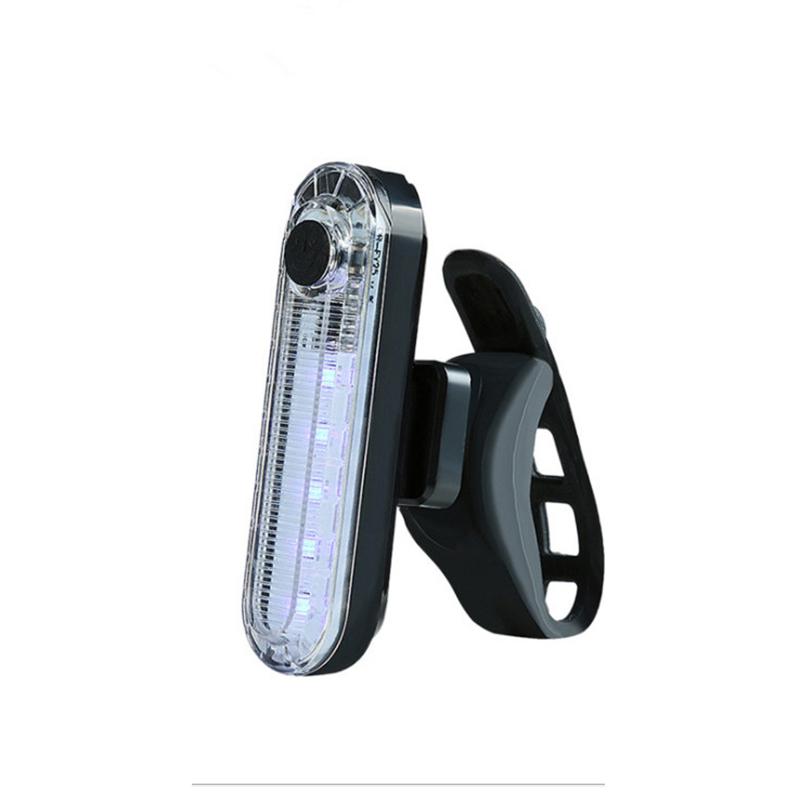 Bike Rear Tail Light USB Rechargeable White Red LED Bright Bicycle Taillights Safety Warning Helmet Lights Cycling Accessories