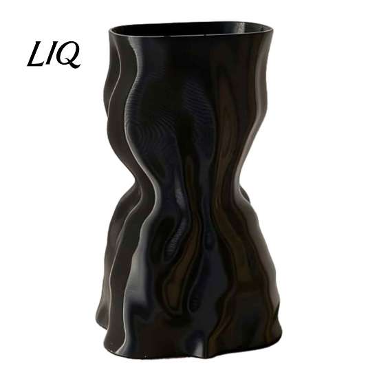 Elegant Housewarming Gift 3D Printed Flower Vase, Modern Minimalist Vase for Living Room Glass Plant Pot Bedroom Home Decor, Creative Floral