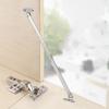 2Pcs Cabinet Hinges Metal Folded Door Pivot Hinges Doors Close Lift Up Stay Support Hinges for Furniture Cabinet Cupboard Door