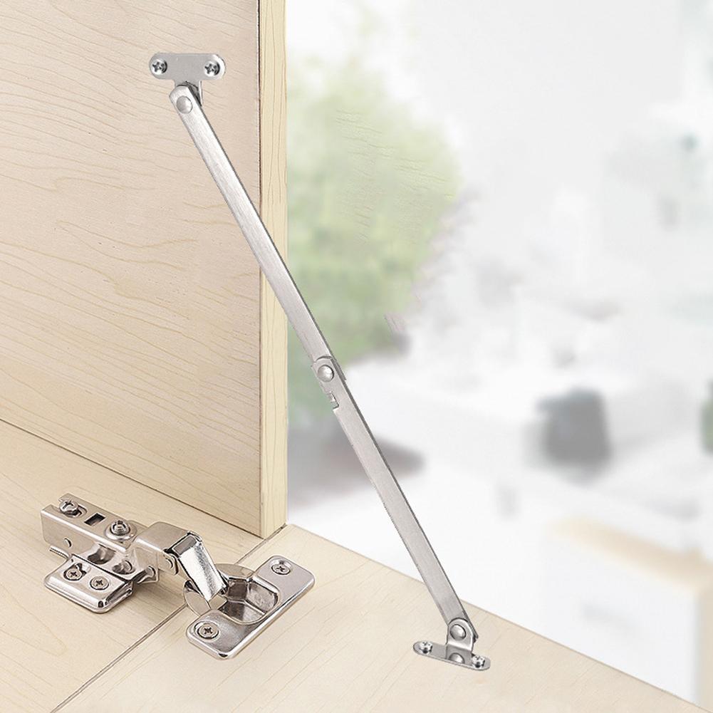 2Pcs Cabinet Hinges Metal Folded Door Pivot Hinges Doors Close Lift Up Stay Support Hinges for Furniture Cabinet Cupboard Door