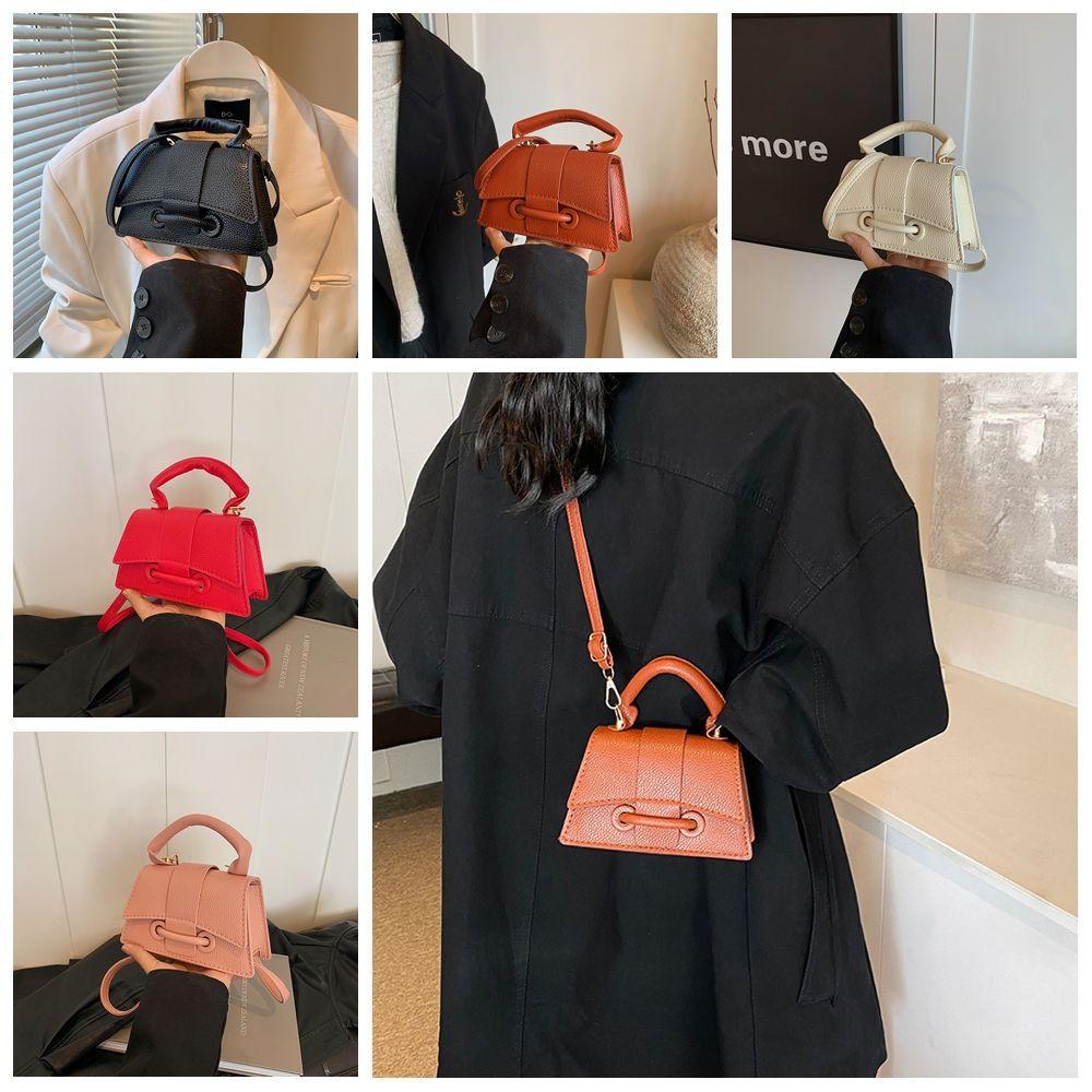Solid Color Mini Coin Purse Handbag Women's Shoulder Bag Casual Chic Crossbody Bag  Women