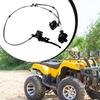 Metal Front Brake Kit Twin Caliper Master Cylinder Go Kart Brakes for Quad ATV UTV 4 Wheeler Golf Cart Replacement