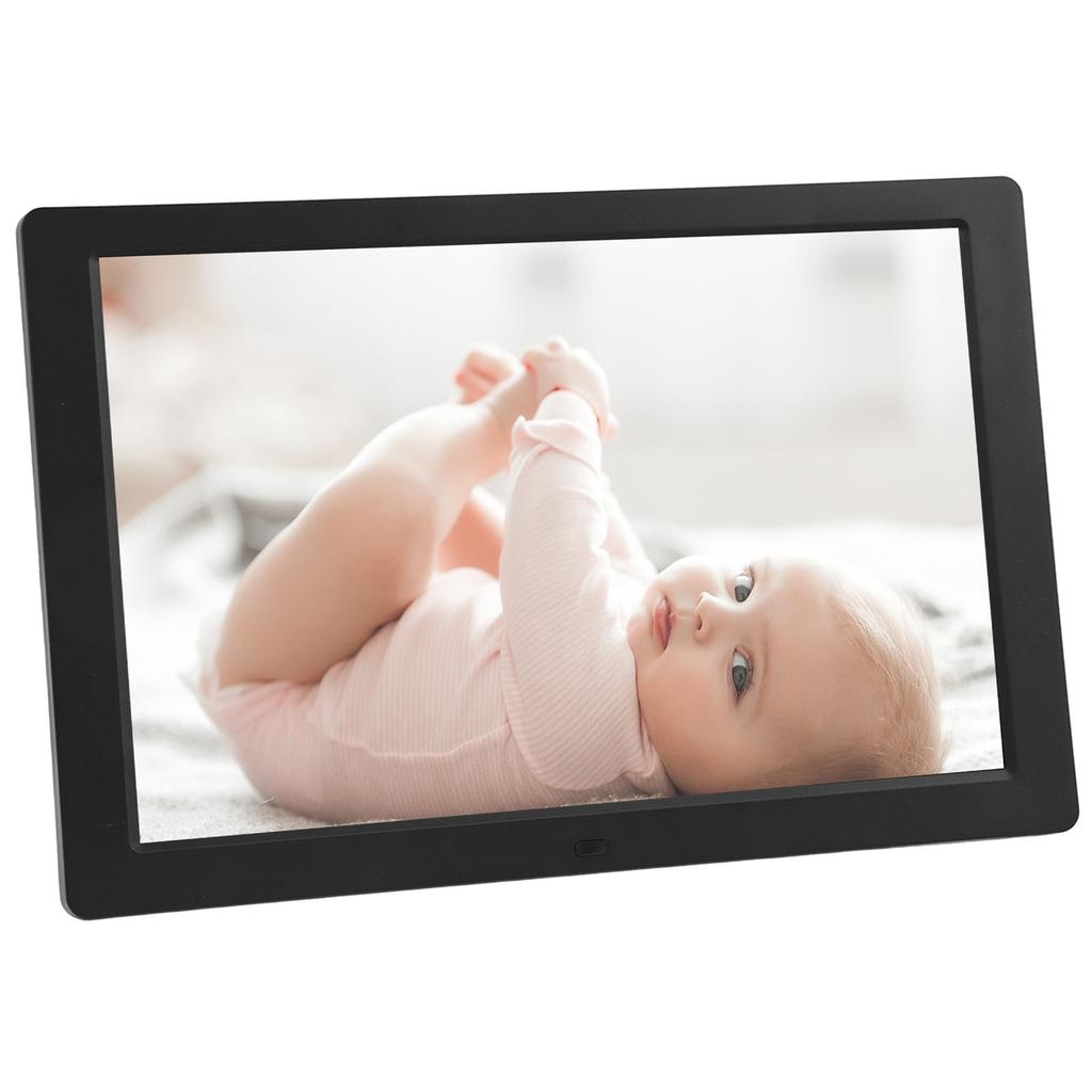 12,1 Zoll Digitaler Bilderrahmen IPS Full Fit HD-Bildschirm Digitaler Bilderrahmen Elektronisches Fotoalbum mit Fernbedienung 100–240V DPF LD 2.4 1201 US-Stecker