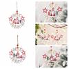 Hollowed Out Christmas Tree Pendant Rudolph Christmas Decoration Christmas Wooden Pendant  Home