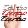 TURBO Letter 3D Metal Sticker Universal Car Body Badge Emblem Decal Electroplating Car Tailgate Decoration Auto