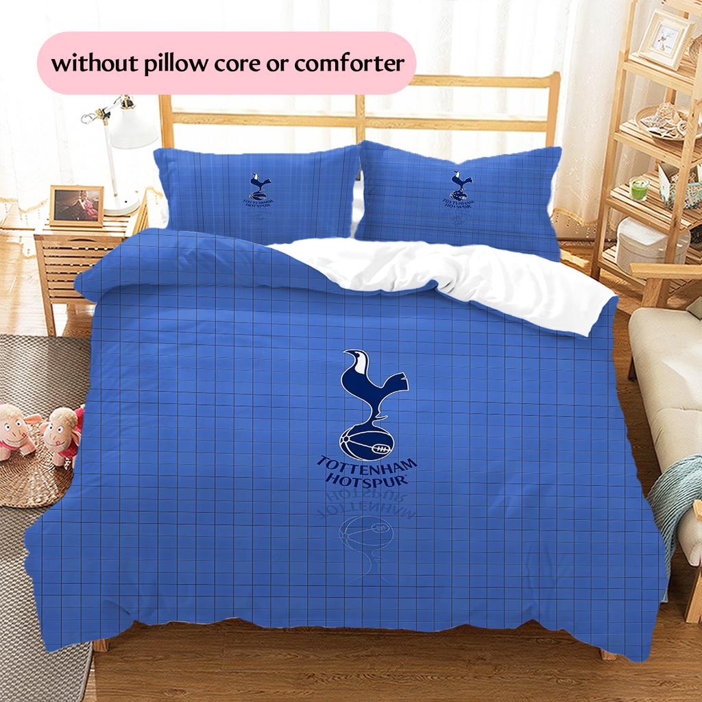 TOTTENHAM Pattern Bedding Quilt Set Home Decoration Gift (1 * duvet cover + 2 * pillowcase without core).xwn