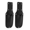 2 Stück Gartenschere Holster PU-Leder Astschere Scheide Gürtelhalter Hängende Tasche für Gartenzangen Scheren Schwarz