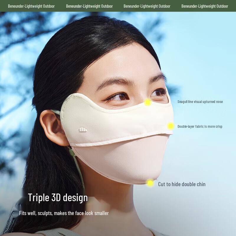 Beneath the Banana Sun Protection Mask with Blush Effect and Eye Corner Protection