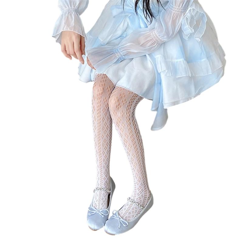 

Женские JK Элегантные Ажурные Однотонные Колготки Чулки Японский Стиль Ромбовидный Геометрический Жаккард Прозрачные Колготки Леггинсы белый