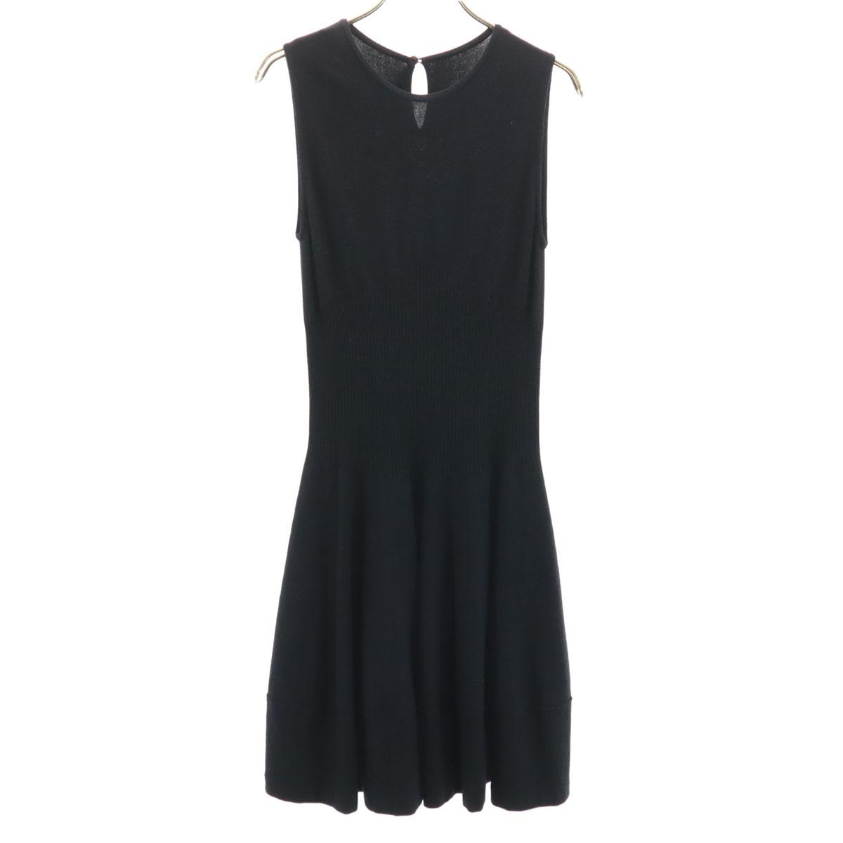 

DAISY LIN PARIS made in Japan No sleeve knit Knee-length dress 38 black Women Used