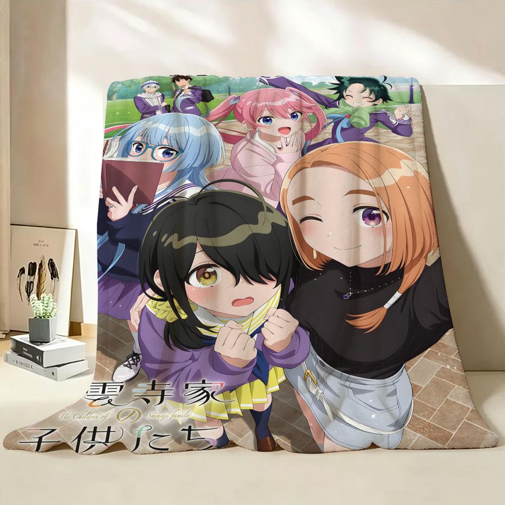 Anime The S Shiunji F Family C Children  Flannel  Blanket Suitable for Sofa Living Room Bedroom